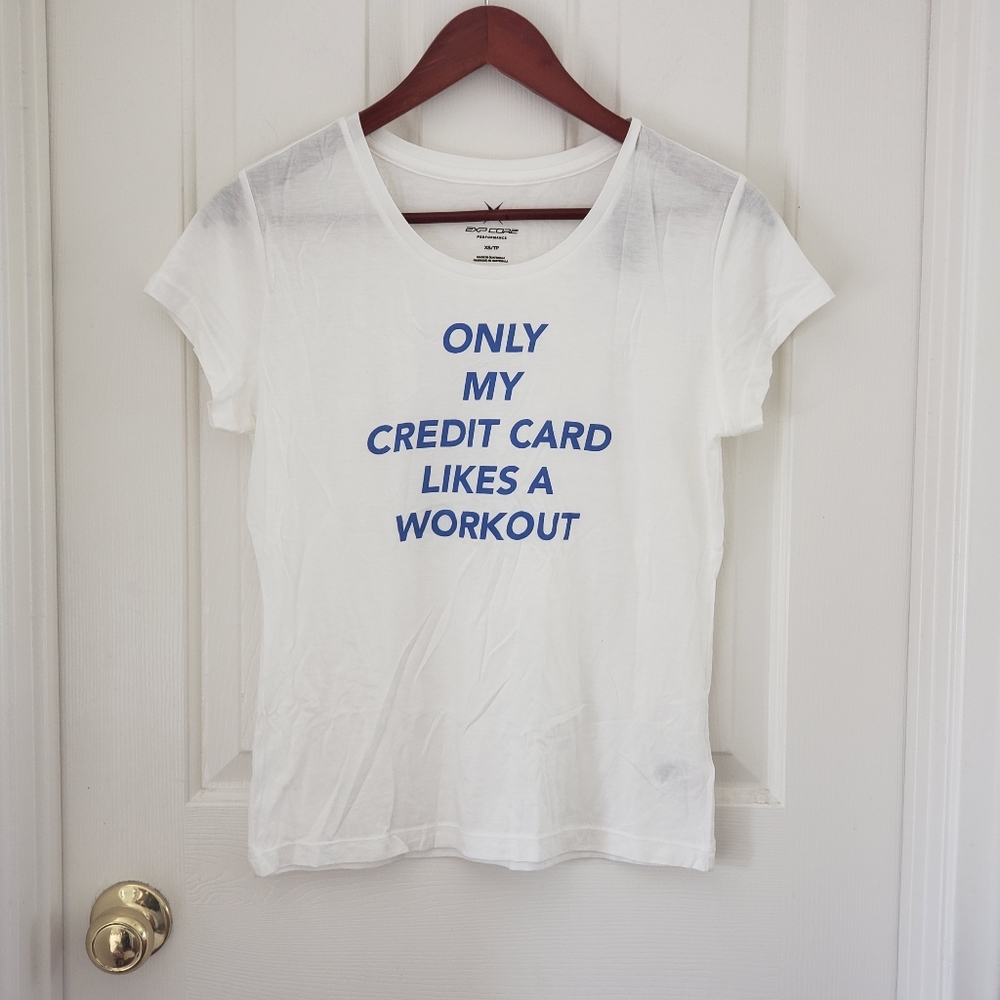 NWT Express Exp Core Graphic Workout Tee XS